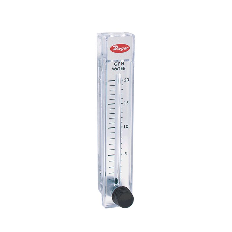 Medidor de flujo de policarbonato  10 A 100 GPH / 0.8 A 6.2 LPM