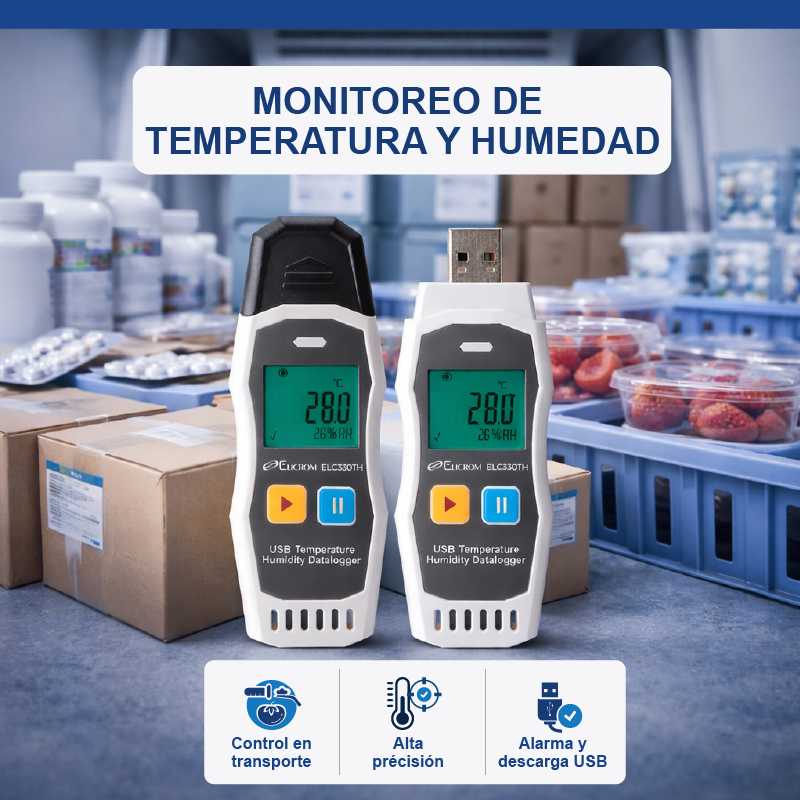 Datalogger con USB ELC330TH - Imagen 4