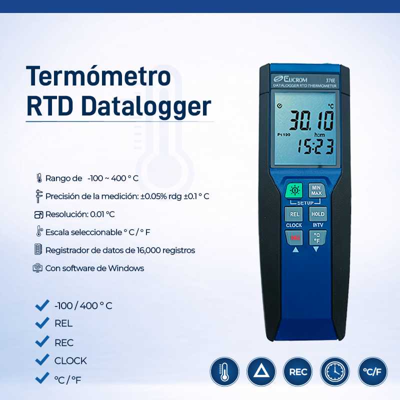 Termómetro patrón 0.01 °C con RTD - Imagen 2