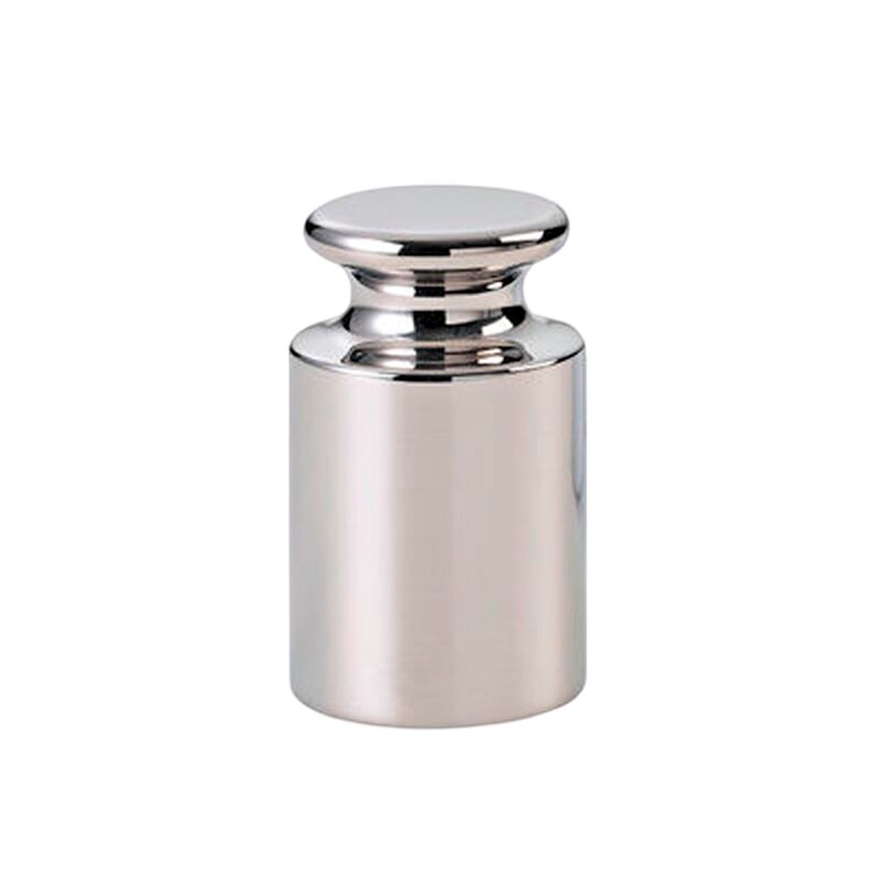 Pesa 500 g Clase F1 de acero inoxidable - ELICROM Chrome-plated calibration weight (small cylindrical mass) used for balance scales