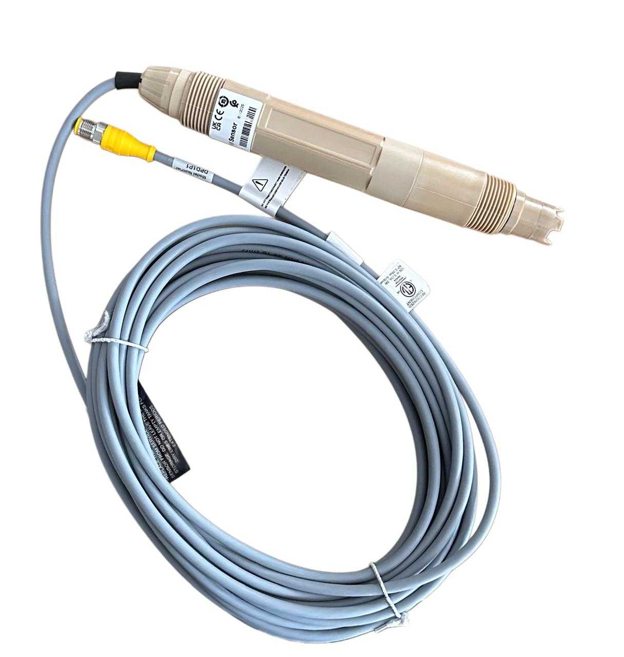 Sensor de pH digital, tipo diferencial convertible, conexión de 1 pulgada con 10m de cable - ELICROM